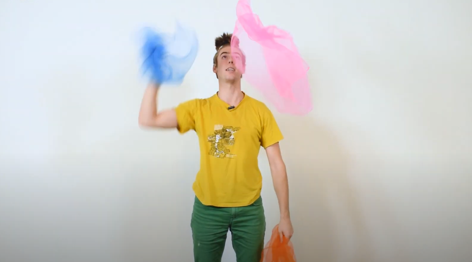 Leren jongleren met doekjes