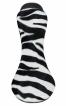 Qu-ax Eenwielerzadel Luxus met handvat-Zebra