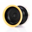 MK1 x YoYoFriends | Heron-Black body w Raw SS rim w Orange PC