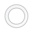 Mr. Babache jongleerring standaard 32 cm-Wit