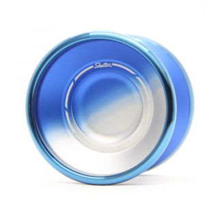 Yoyo Factory Bi Metal Shutter Blauw/zilver met blauwe ring