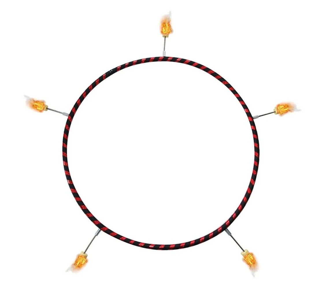 Vuur Hoop Hoepel Travel 100cm - 5 fakkels