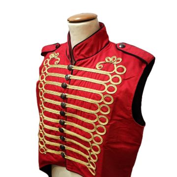 Circusjas Mouwloos - Deluxe | Rood Circusjas Mouwloos - Deluxe | Rood