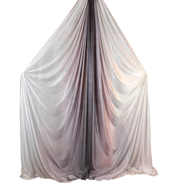 CX Aerial Silk - Tissu | Zwart Wit Ombre | 8 meter