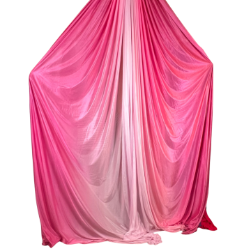 CX Aerial Silk - Tissu | Roze Wit Ombre | 8 meter