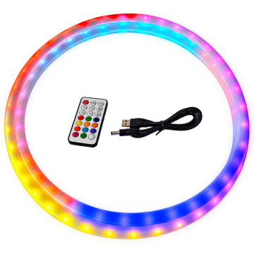 LED hoelahoep 85 cm met afstandsbediening