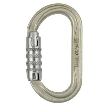 Petzl Triact Lock Karabiner OXAN Staal