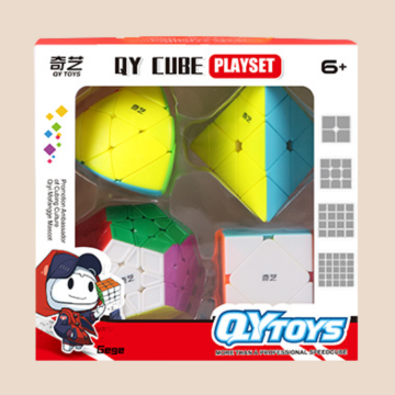 QiYi Cadeauverpakking - Pyraminx, Skewb, Megaminx en Mastermorhix QiYi Cadeauverpakking - Pyraminx, Skewb, Megaminx en Mastermorhix